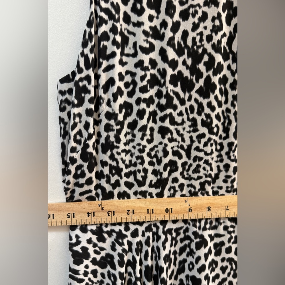 White House Black Market Leopard High-Low Dress 8 - Picture 10 of 13